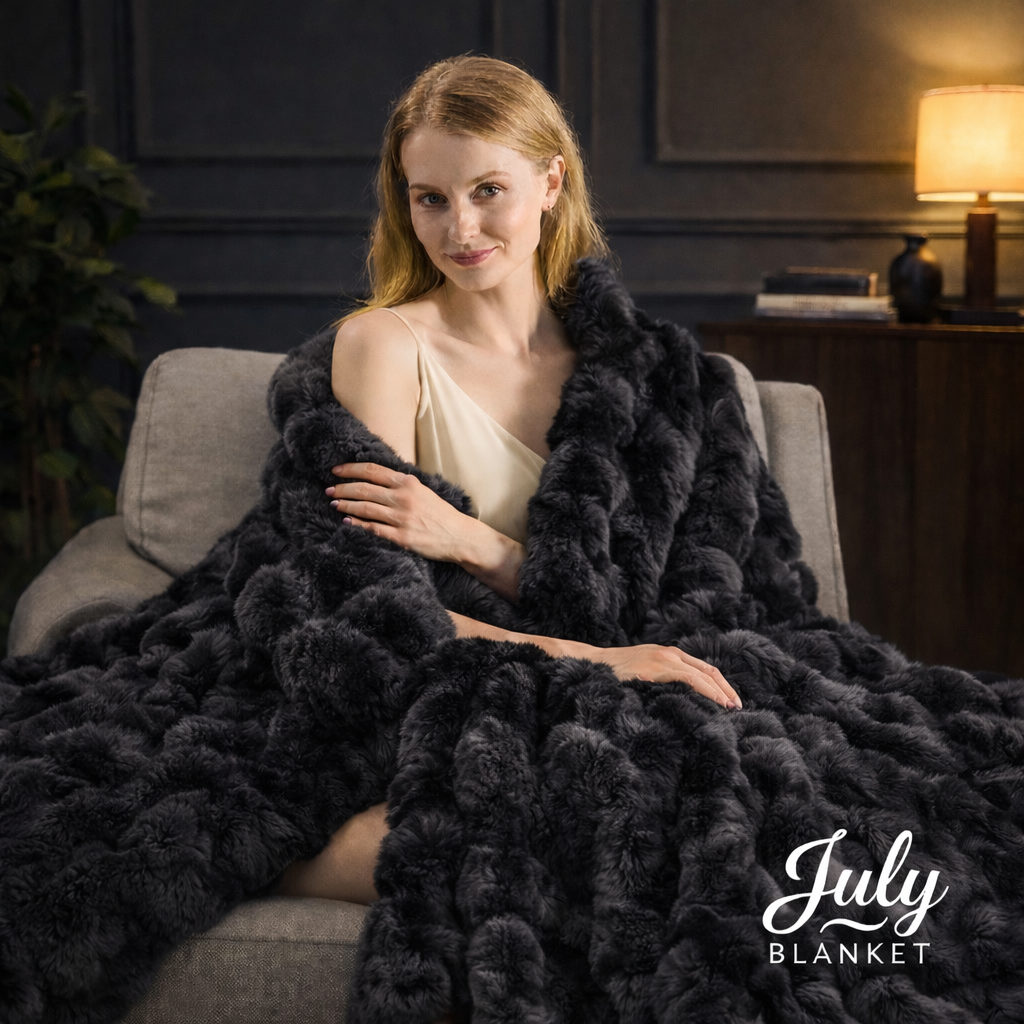 July Blanket™ – Signature Faux Rabbit Fleece Blanket