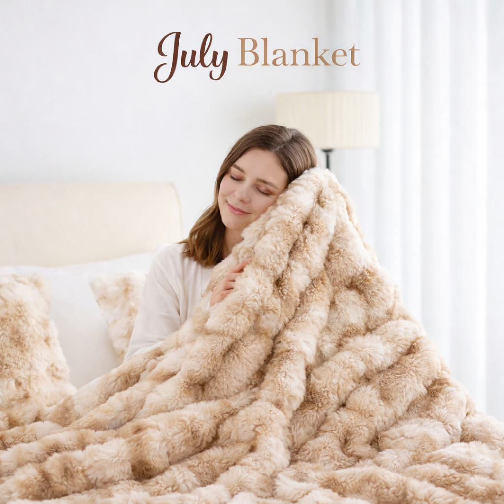 July Blanket™ – Signature Faux Rabbit Fleece Blanket