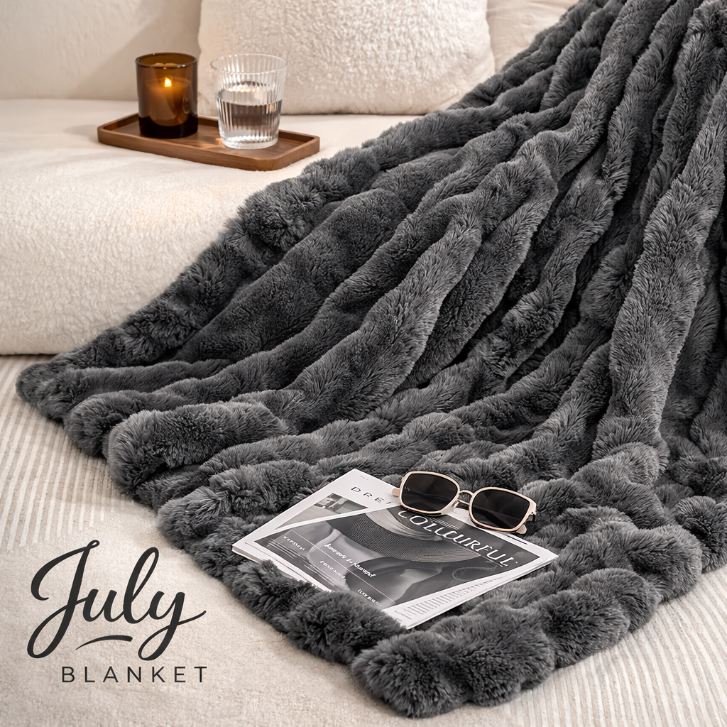 July Blanket™ – Signature Faux Rabbit Fleece Blanket