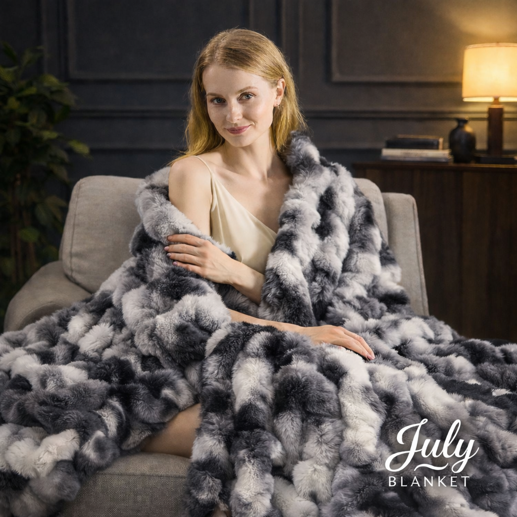 July Blanket™ – Signature Faux Rabbit Fleece Blanket